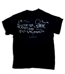 Moment of transcribing letters as figures. T-shirts ＋ Process sheet