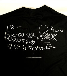 Moment of transcribing letters as figures. T-shirts ＋ Process sheet